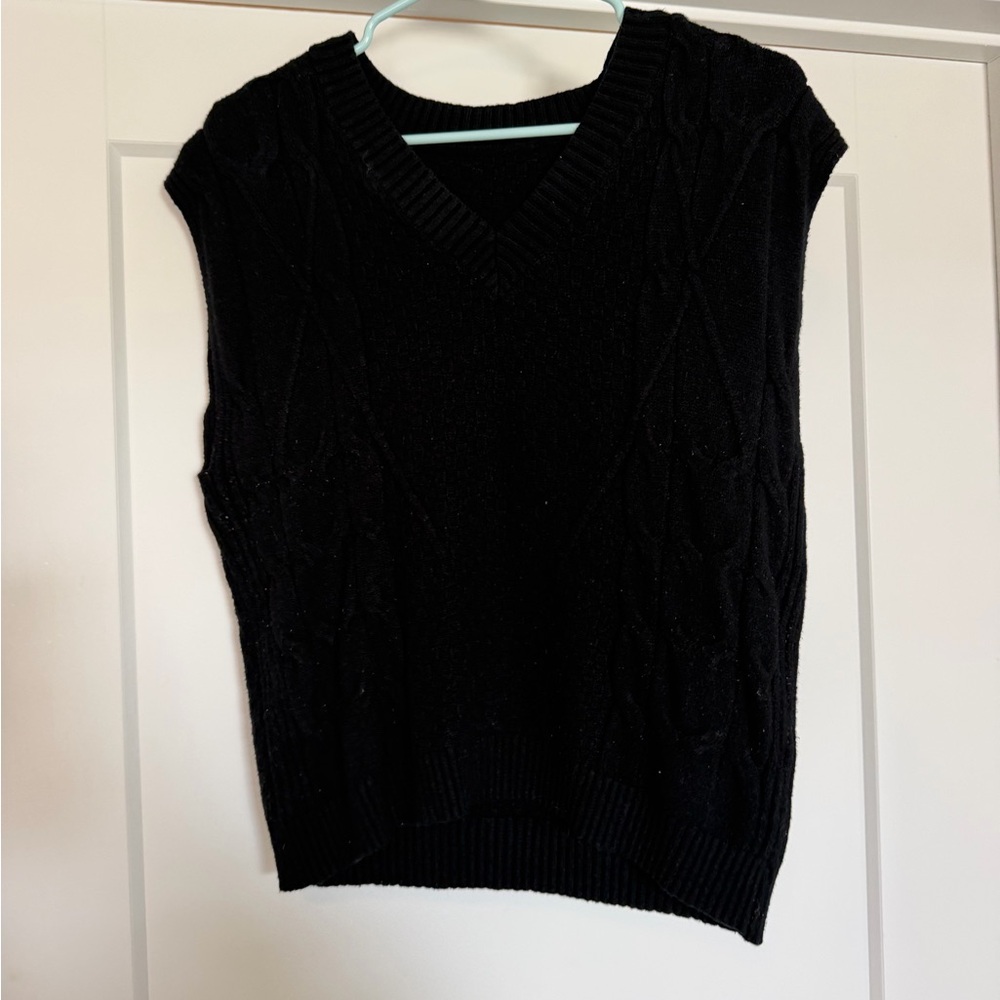 Classic Black Women's Sweater Vest